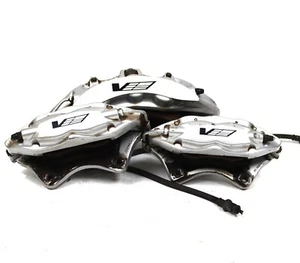 2009-2015 Cadillac CTS-V BREMBO Brake Calipers Front Rear Silver SET OF 3 USED - Picture 1 of 3