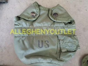 US Military OD ALICE CANTEEN COVER 1QT CARRIER POUCH w ALICE CLIPS GC / VGC - Bild 1 von 6