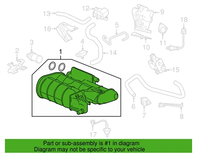 Honda 17011-T3W-A01 Canister Set Accord Hybrid, Acura NSX New, Genuine Foto 1 de 2