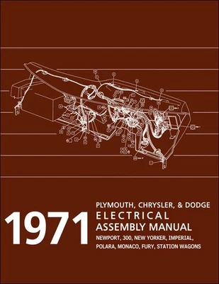 1971 Furia Polara Monaco Eléctrico Montaje Manual Cableado Dodge Plymouth - Imagen 1 de 4