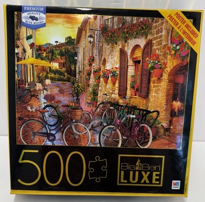 Big Ben Luxe Biking In Tuscany 500 Piece 18” X 24” Jigsaw Puzzle Poster Included - Image 1 of 4