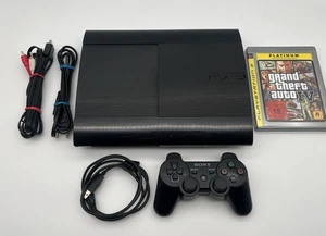 Sony PlayStation 3 - Super Slim | 500GB | Konsole | Schwarz | GTA IV | PS3 - Bild 1 von 10