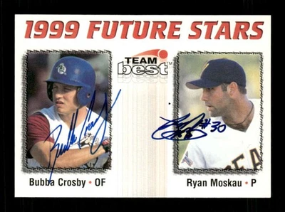 1999 Team Best  multi signed auto Bubba Crosby Ryan Moskau /900 very rare  BXCP2 - Image 1 of 2