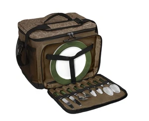 Picknick Kühltasche Camping Tasche mit Besteck Set Isoliertasche Angeltasche - Bild 1 von 4
