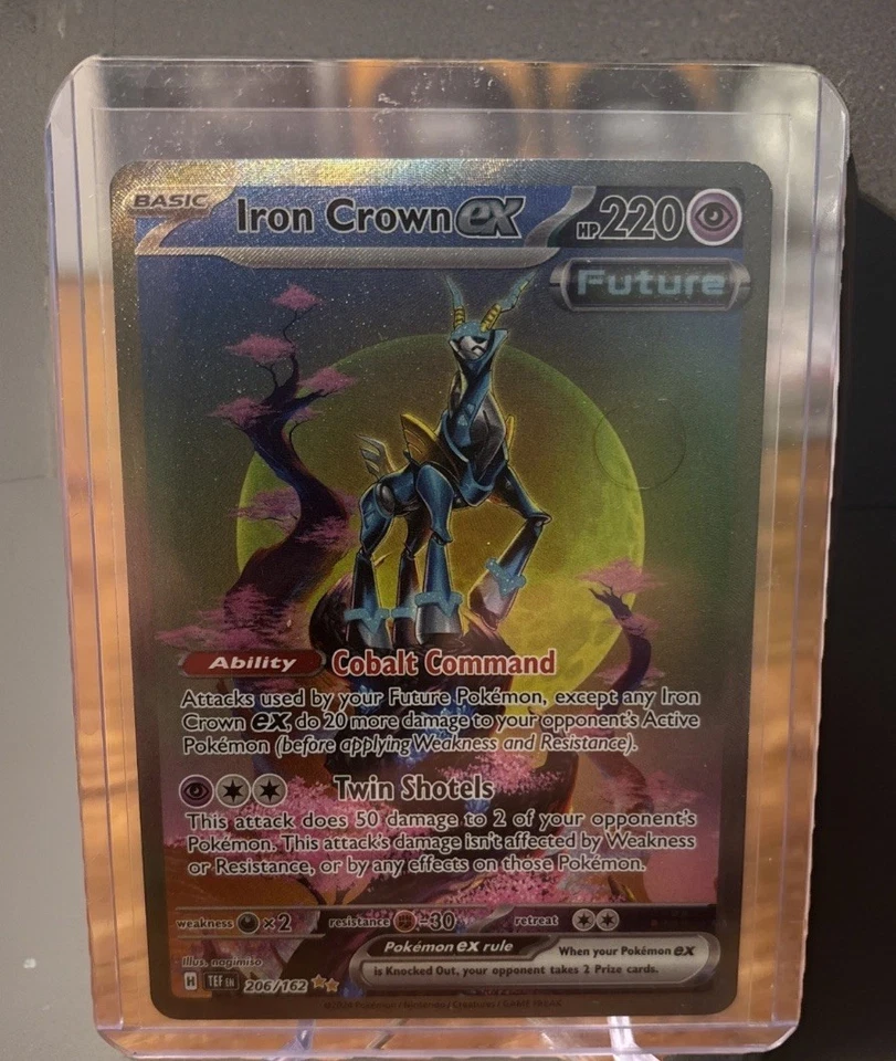 Iron Crown ex 206/162 SV05: Temporal Forces Holo SHARP Fresh Out of Pack!! - Image 1 of 1