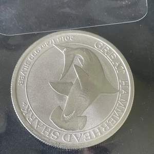 2015 Australian Great Hammerhead Shark Coin 1/2 oz. .999 Silver - Picture 1 of 2