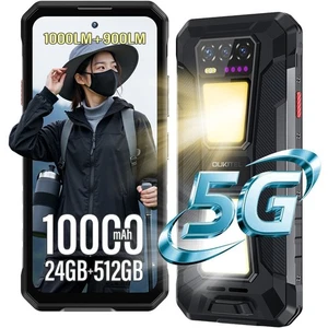 OUKITEL WP58 Pro 5G Outdoor Smartphone 24GB+512GB 10000mAh Android 15 Handy NFC - Bild 1 von 18