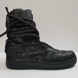 Nike SF Special Air Force 1 HI Black Camo Size 10.5 Sneakers Boots AA1128-002 - Picture 1 of 14