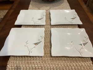 222 Fifth Early Bird Lot of 4 - 8" Salad or Dessert Plates EUC - Picture 1 of 3
