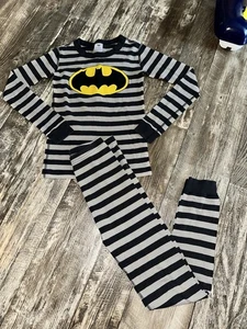 Hanna Andersson DC Comics Superhero Batman Kids Size 10 140cm Pajama Set - Picture 1 of 12