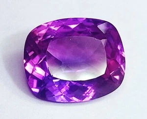 Certified Natural Violet Tanzanite 10.90 Ct Cushion Prince Cut Loose Gemstones - Picture 1 of 7