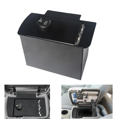 Fits Toyota Tacoma 2005-2015 Center Console Gun Safe Interior Black Storage Box - Image 1 of 4