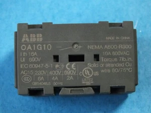 Lot of 3 pcsABB    OA1G10  1SCA022353R4970   AUXILIARY CONTACT - Picture 1 of 6