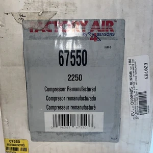 A/C Compressor-Compressor 4 Seasons 67550 Reman - Picture 1 of 8