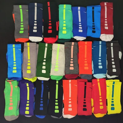 New Original Nike Elite Socks Dri-Fit Basketball Crew Size Large *50 Colors* - Image 1 of 4