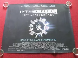 INTERSTELLAR: 10TH ANNIVERSARY UK QUAD ROLLED POSTER MATTHEW MCCONAUGHEY 2024 - Picture 1 of 8