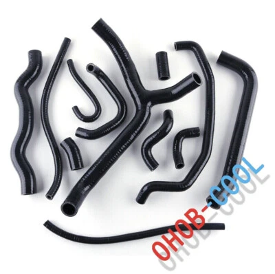 Kit de manguera de radiador de silicona negra para Honda Interceptor VFR 800 Fi VTEC 2002-2014 Foto 1 de 4