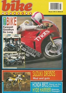 bike MAG # 215 March 1991 HONDA NT650 BROS/HYDE HARRIER 2/SUZUKI DR350S/OGRI + + - Picture 1 of 6
