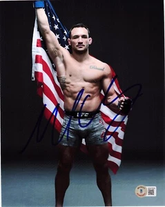 MICHAEL CHANDLER SIGNED 8X10 PHOTO AUTOGRAPH MMA UFC FIGHTER DBECKETT BAS COA - Picture 1 of 1
