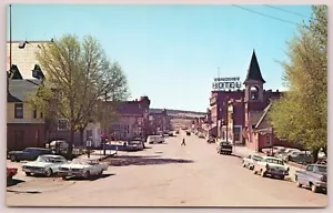 Postal c1950 Leadville Colorado Harrison Street cromada. #C12 - Imagen 1 de 2