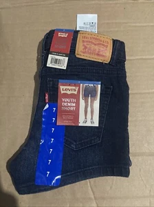 LEVIS Girls Denim Jeans Youth Mini Shorts 7 - Picture 1 of 5