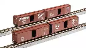BROADWAY LIMITED N Scale NYC 40' Steel Boxcar Variety Set D (1950's 4-Pack) 7273 - Picture 1 of 1