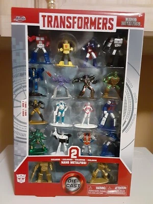 NEW - JADA -  18 NANO METALFIGS - SERIES 3 - TRANSFORMERS GOLD PRIME & SOUNDWAVE - Image 1 of 4