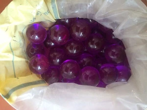 Purple Acrylic Spheres Plastic Balls 3/4" Diameter - 6 Pieces Per Bag - Picture 1 of 1