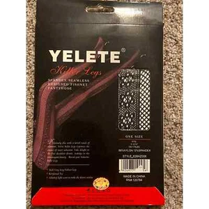 Hosiery Tights Pantyhose Fish Nets Black by Yelete - Picture 1 of 3