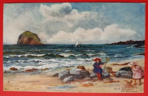 Postcard C.R.Stolterfoht.North Berwick,The Bass Rock.East Lothian,R.Tuck c1906 - Picture 1 of 4