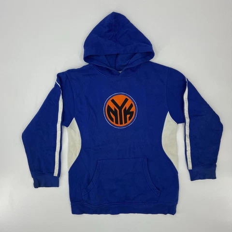 New York Knicks Sweater Boy Small Blue Orange Logo NBA Basketball Hoodie Youth * Cover