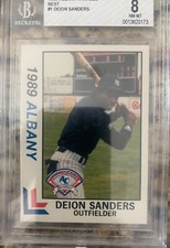 1989 albany yankees deion sanders card