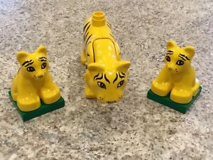 (3)LEGO DUPLO‼️(1) MOMMA TIGER & (2) BABY TIGERS‼️REPLACEMENT ZOO/SAFARI