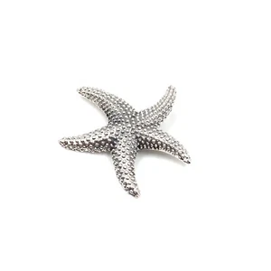 3.0cm Seestern Anhänger 925 Silber Schmuck Miniatur Figur detailreich 6gr - Picture 1 of 8