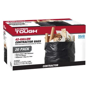 42 Gallon Flap Tie Contractor Bags - Picture 1 of 7