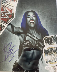 Sasha Banks Signed 8x10 Photo JSA COA WWE WWF Wrestling NJPW AEW Mercedes Monè