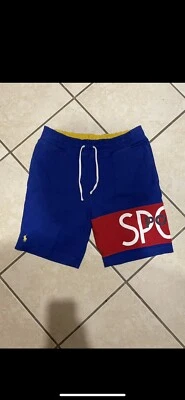 Polo Sport Ralph Lauren Pantalones Cortos Azul Rojo Talla M Foto 1 de 4