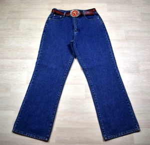 Y2K LA Blues Wide Flare Bootcut Jeans High Rise Gürtel Y2K-Western 14 Vintage 1990er - Bild 1 von 8