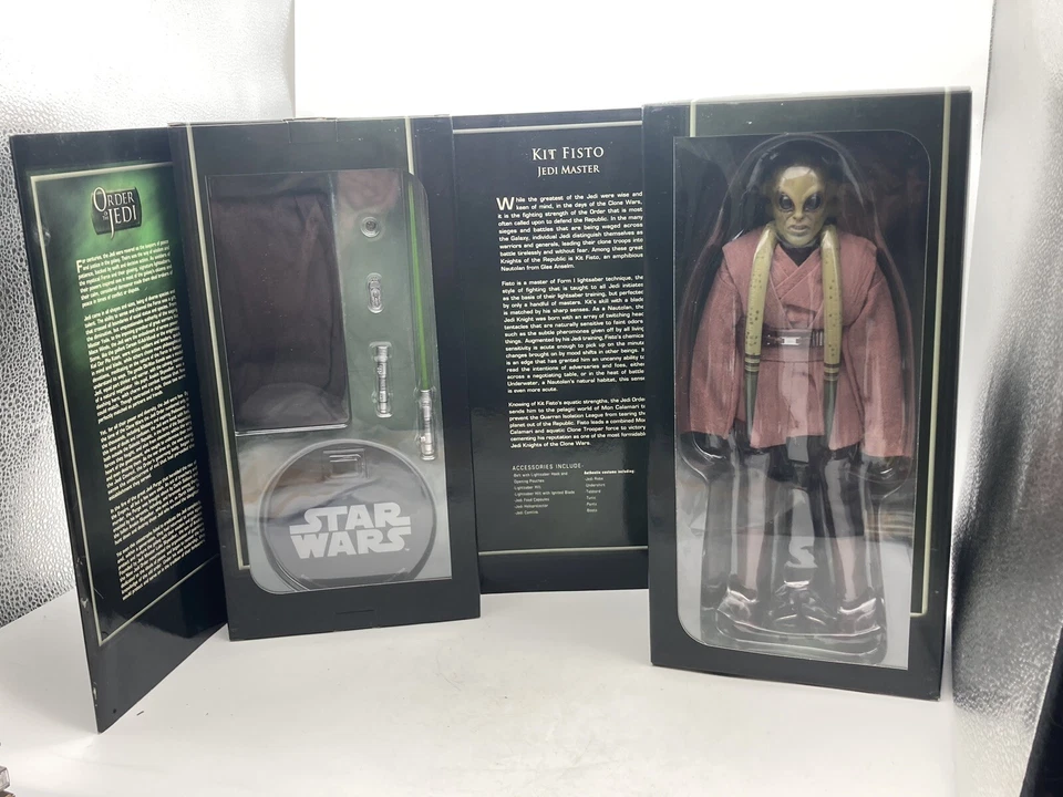 Sideshow STAR WARS KIT FISTO 1/6 SCALE 12" Order of the Jedi Revenge of the Sith - Изображение 1 из 4