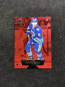 2012-13 UPPER DECK BLACK DIAMOND DANIEL SEDIN SINGLE RUBY RED #ed 13/100