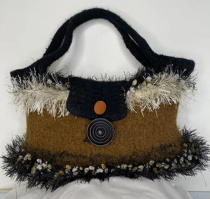 Hand Crafted Felted Wool Purse/Handbag - Picture 1 of 8