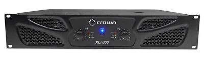 Crown Pro XLi800 600w 2 Channel DJ/PA Power Amplifier Professional Amp XLI 800 - Image 1 of 4