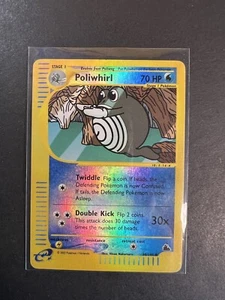 Pokemon WOTC Card eReader Skyridge Poliwhirl Reverse Holo 88/144 LP - Picture 1 of 2
