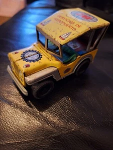 Payva Vintage Tin Plate Airport Utility Jeep Rare - Picture 1 of 7