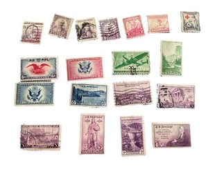 1934 1935 1936 1937 US Postage Stamp Lot National Parks AirMail Red Cross Mother - Picture 1 of 18