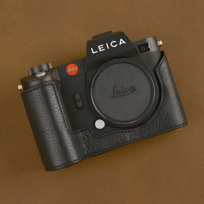 Handmade Genuine Real Leather Half Camera Case Bag Cover for Leica SL2 - Image 1 of 4