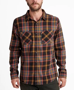 Junk Food Men's Camey Long-Sleeve Button-Down Shirt, Multicolor Plaid, Small - Picture 1 of 2