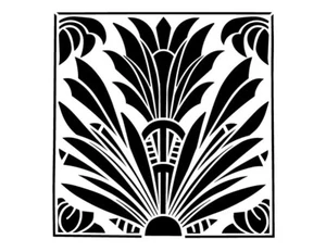 Art Deco Mylar Stencil for Painting and Crafting  Durable, Reusable Template - Bild 1 von 1