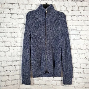 Banana Republic Herren Strick 100% Baumwolle Blau Cardigan Pullover Full Zip Größe M - Bild 1 von 15