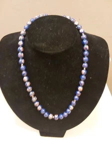 VTG 14K YELLOW GOLD CLASP CHINESE ENAMEL FLORAL CLOISONNE BEAD KNOTTED NECKLACE - Picture 1 of 7